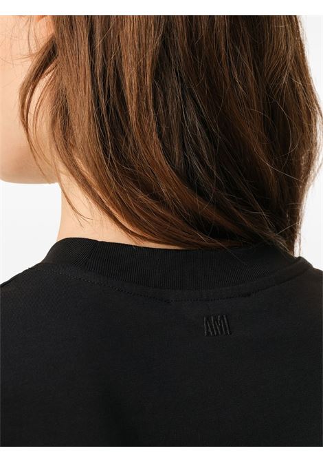 t-shirt adc uomo nera AMI PARIS | BFUTS035.724001